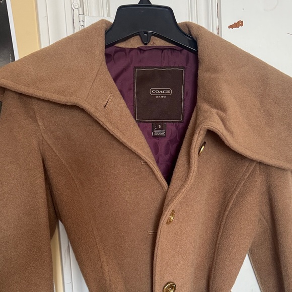 Coach Tan Trench Coat with Belt - Picture 11 of 15